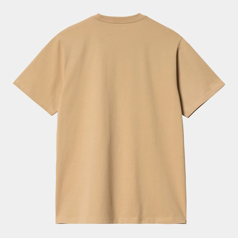 Carhartt WIP Kurzärmliges Herren-T-Shirt mit Taschen – Dusty Hamilton Brown