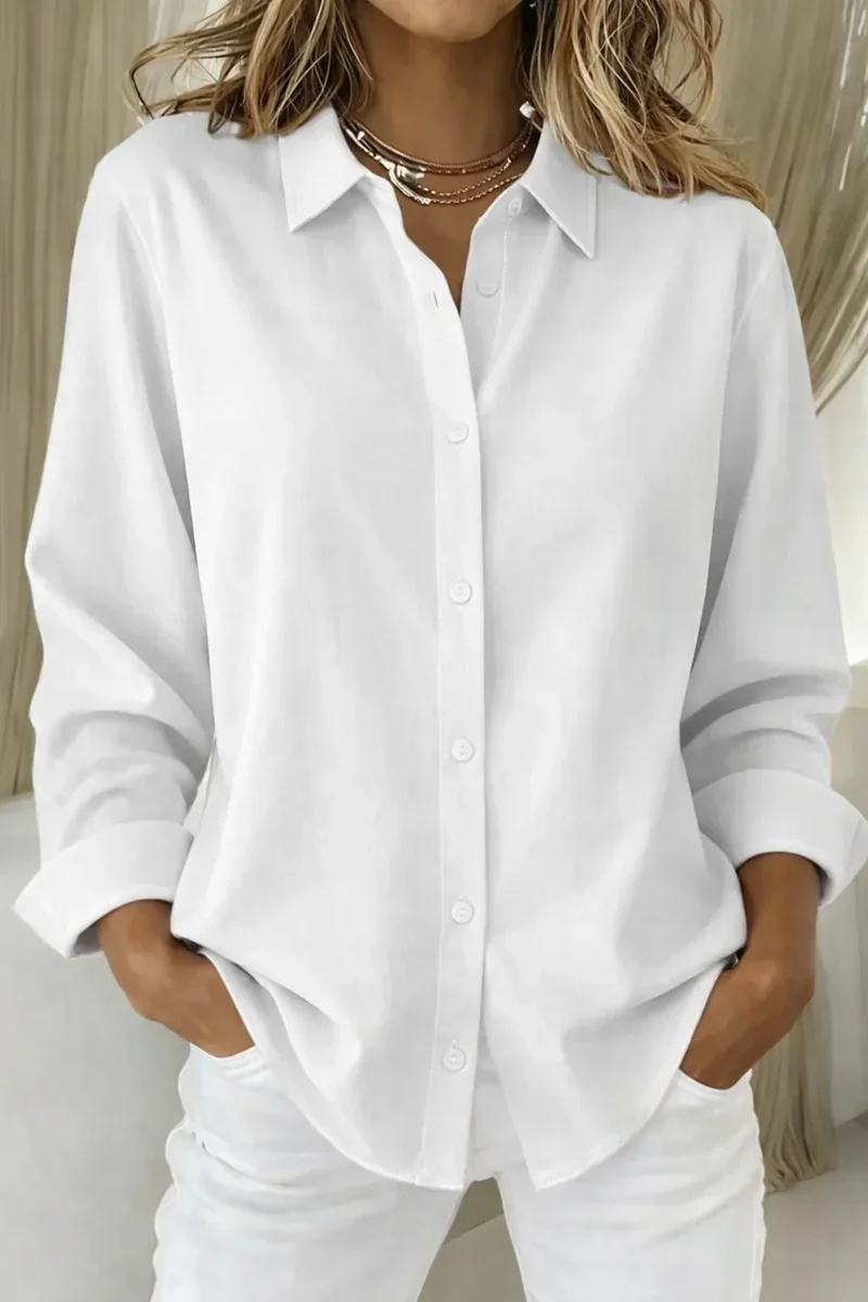 Sophie- Elegante Damenbluse mit Knopfleiste