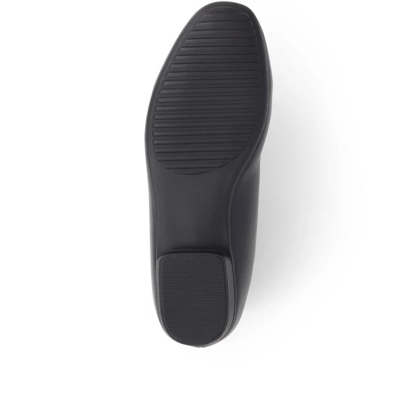 Rounded-Toe Ballet Flats - WK39001 / 324 950 - Black