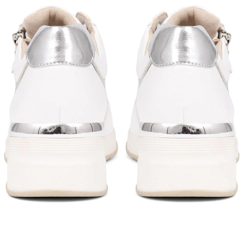 Metallic Accent Wedge Trainers - BELWOIL39019 / 325 106 - White