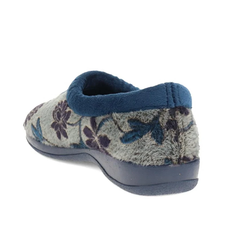 Faux-Fur Full Slippers - ANAT40001 / 325 936 - Navy