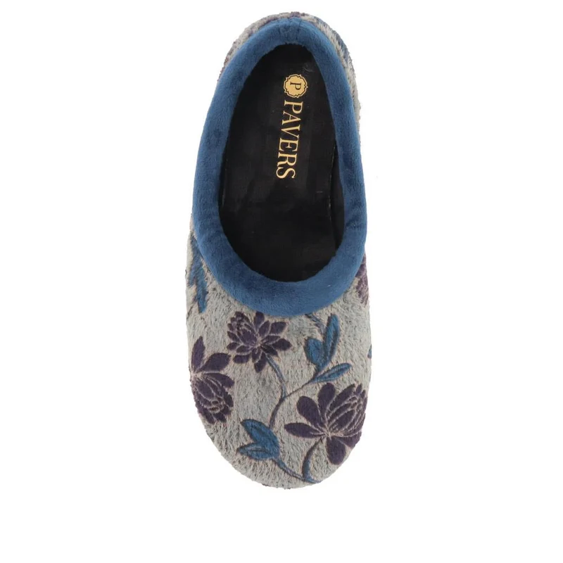 Faux-Fur Full Slippers - ANAT40001 / 325 936 - Navy