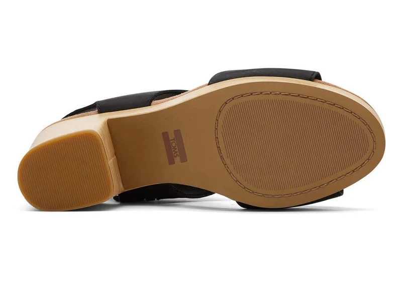 TOMS Plateau-Sandale „Mallorca“ für Damen – Schwarz