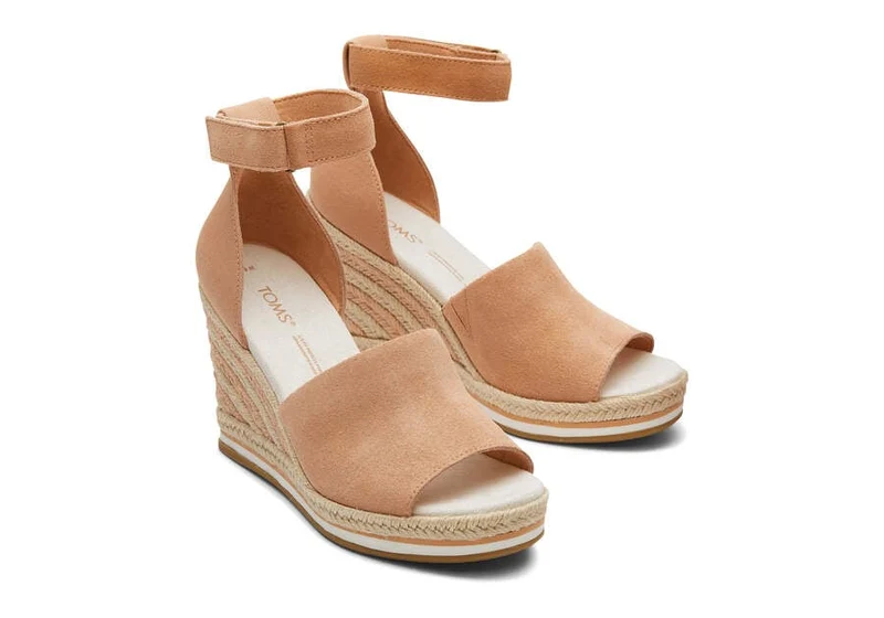 TOMS Marisol Keilsandale für Damen – Sandy Beige