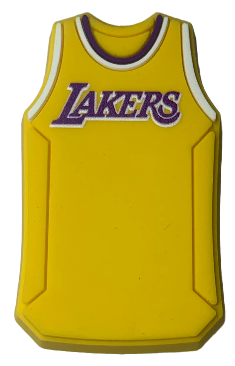 Crocs Jibbitz NBA Los Angeles Lakers Gelbes Trikot-Anhänger