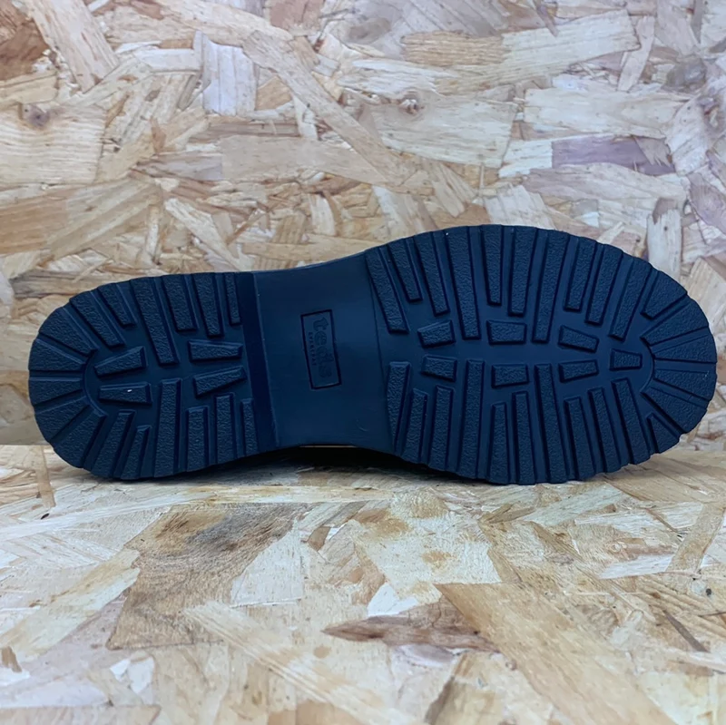 Teds Cybele T-Bar-Schulschuh aus Lackleder für Kinder – Schwarz