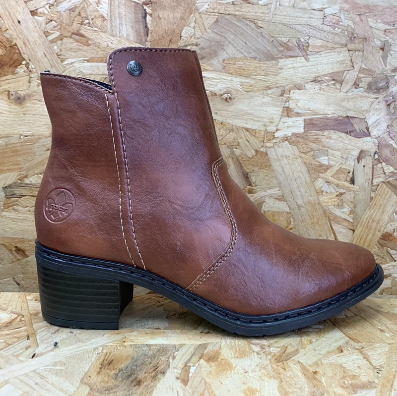 Rieker Damenmode-Stiefelette – Braun