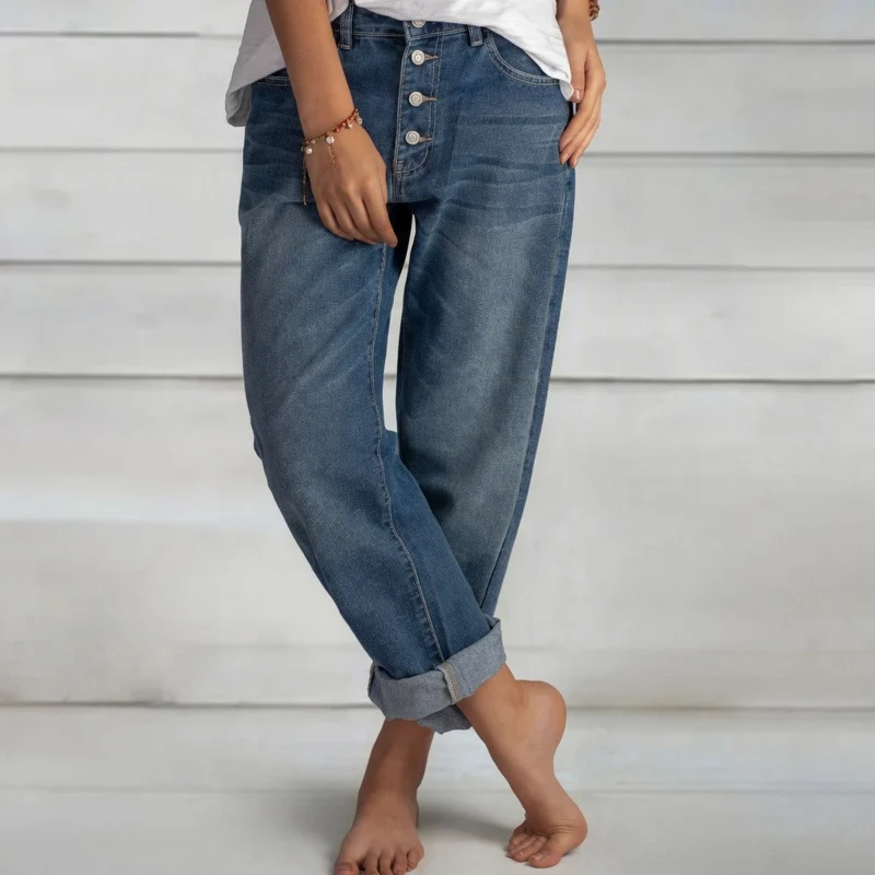 Kaden - Gerade High-Waist Jeans