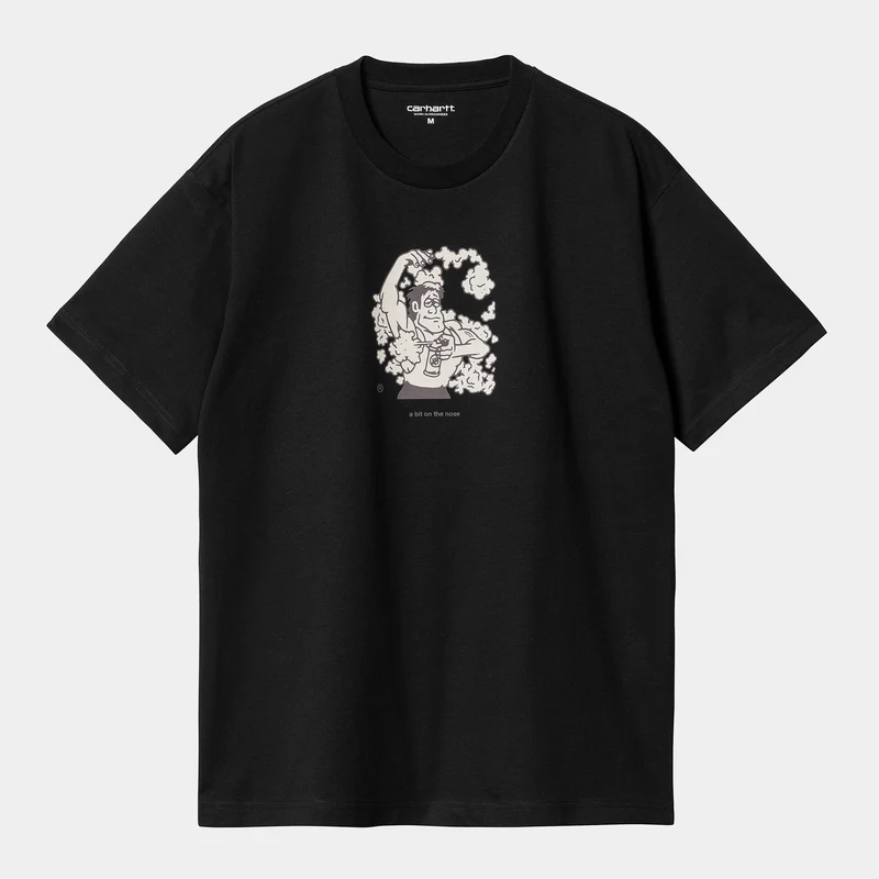 Carhartt WIP Herren Deo T-Shirt – Schwarz