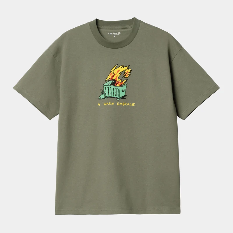 Carhartt WIP Warm Embrace T-Shirt für Herren – Dollargrün