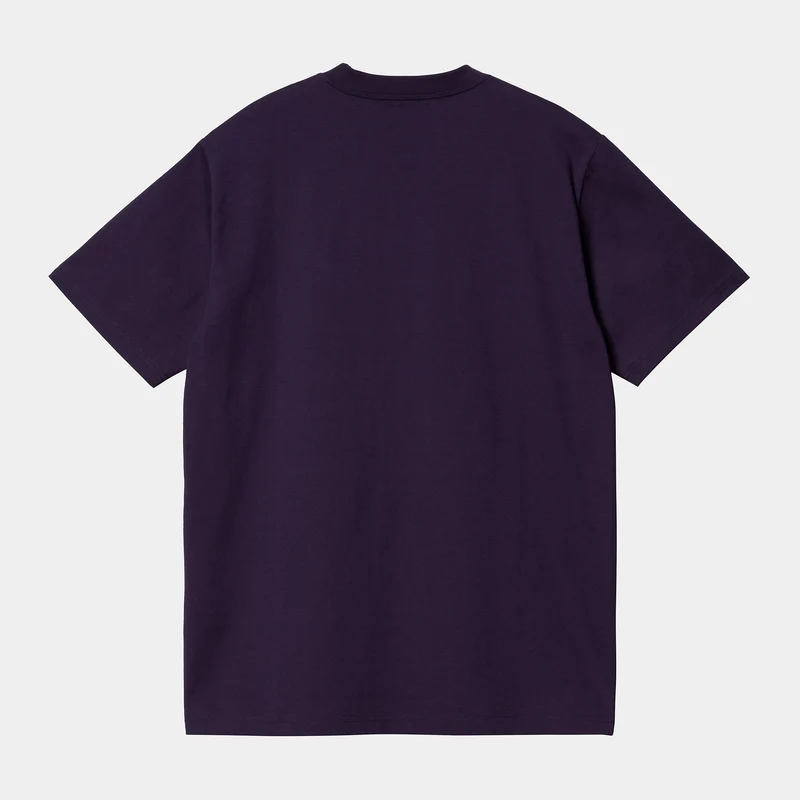 Carhartt WIP Herren-Universitäts-T-Shirt – Cassis / Gold