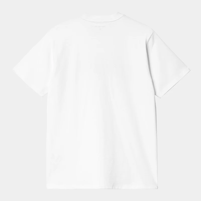 Carhartt WIP Herren-Universitäts-T-Shirt – Weiß / Gold