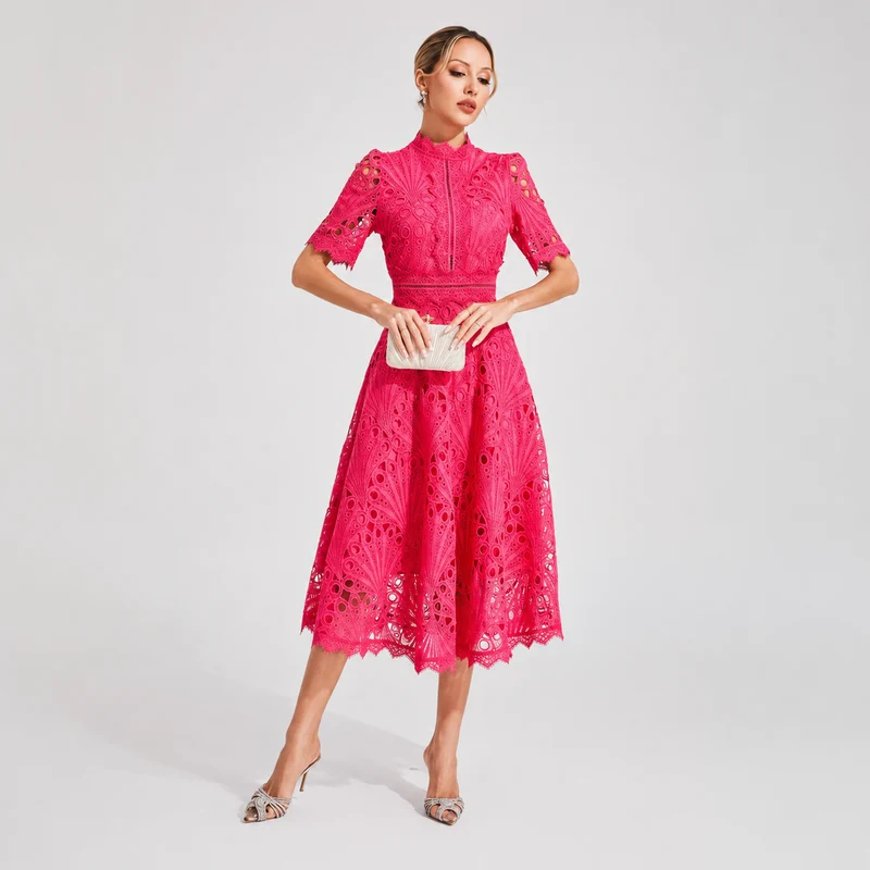 Hallie - Trendiges Midikleid