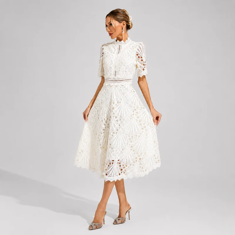 Hallie - Trendiges Midikleid