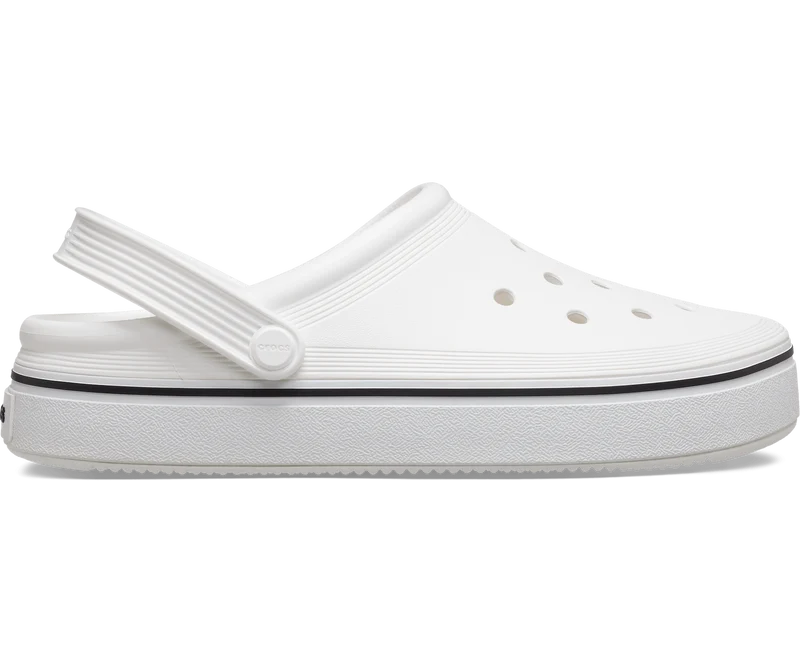 Crocs Klassischer Unisex-Off-Court-Clog – Weiß