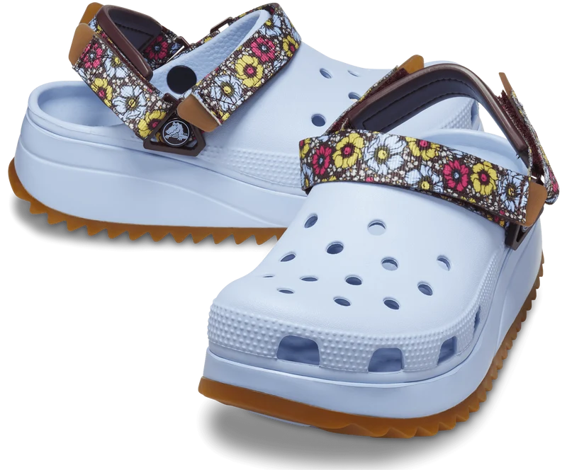 Crocs Unisex Hiker Retro Floral Clog – Blauer Calcit