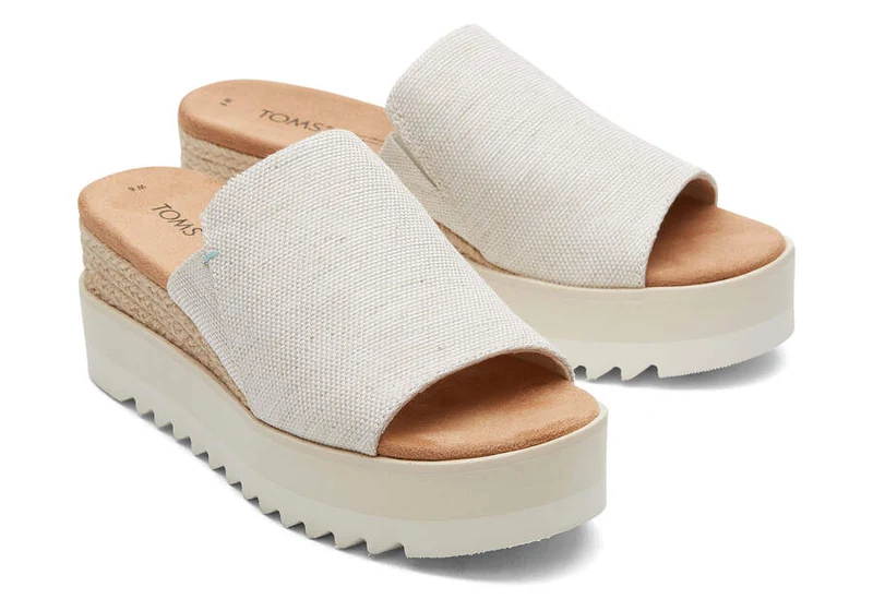TOMS Damen Diana Mule Sandale – Natürliche Garnfärbung