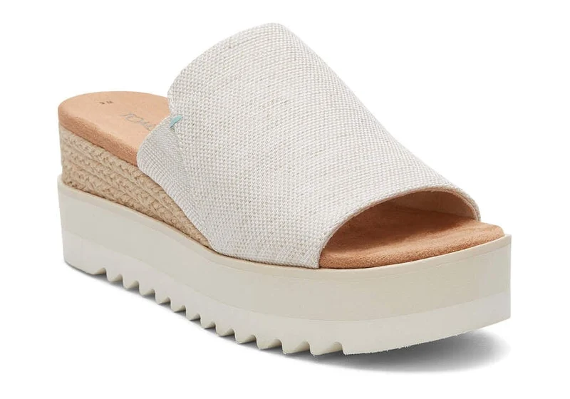 TOMS Damen Diana Mule Sandale – Natürliche Garnfärbung