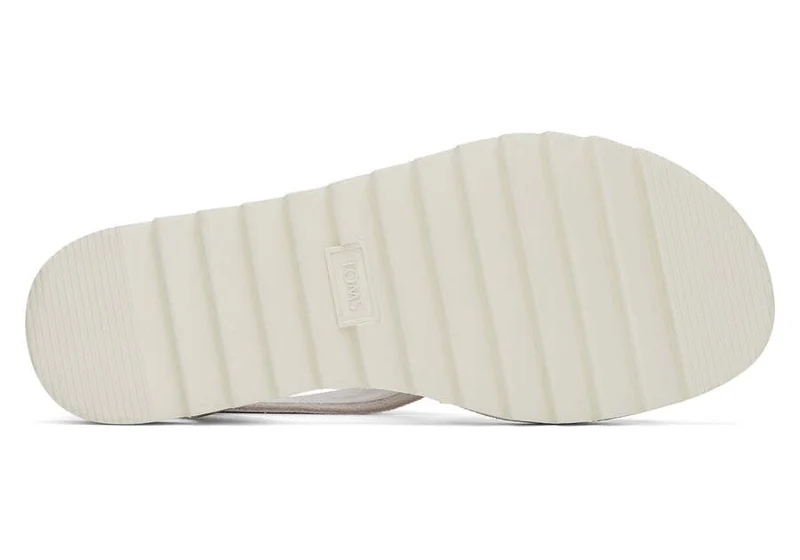 TOMS Damen Sidney Tread Ledersandale – Putty