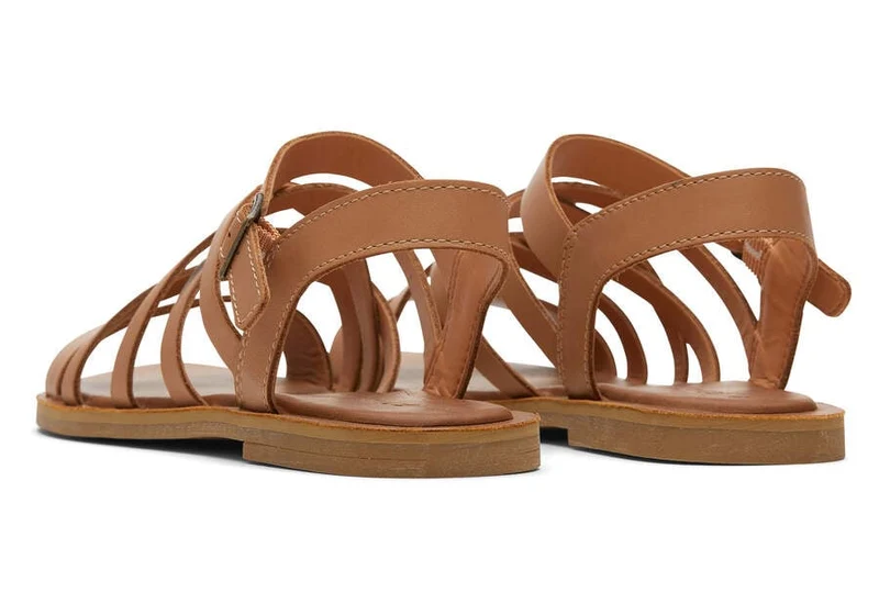 TOMS Damen-Sandale „Sephina“ aus Leder – Braun