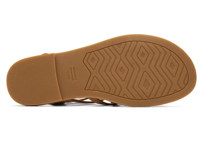 TOMS Damen-Sandale „Sephina“ aus Leder – Braun