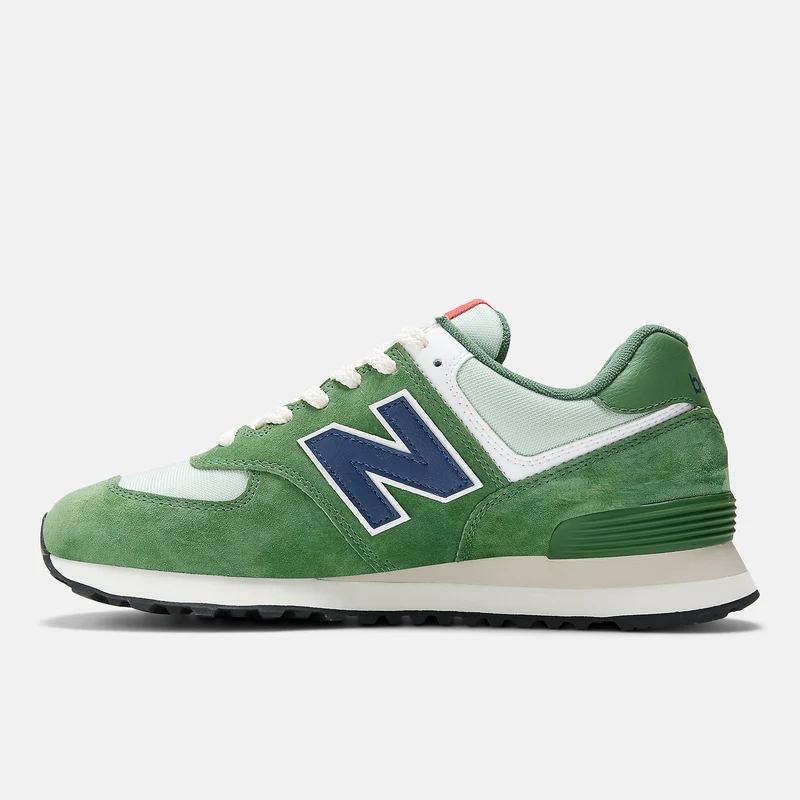 New Balance Herren 574 Fashion Trainer – Grün / Marineblau