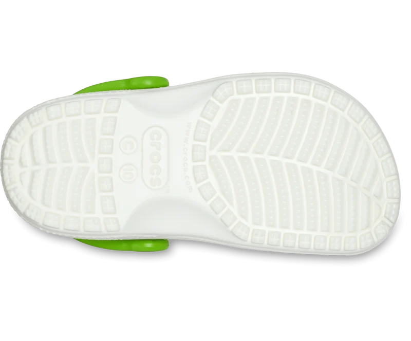 Crocs Leuchtender Alien für Kinder Classic Clog - Weiß