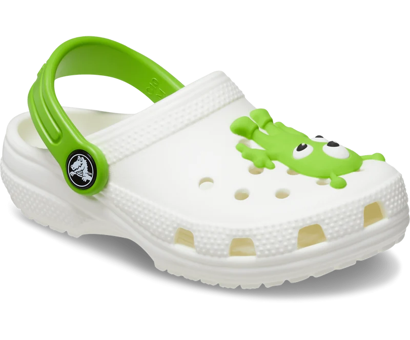 Crocs Leuchtender Alien für Kinder Classic Clog - Weiß