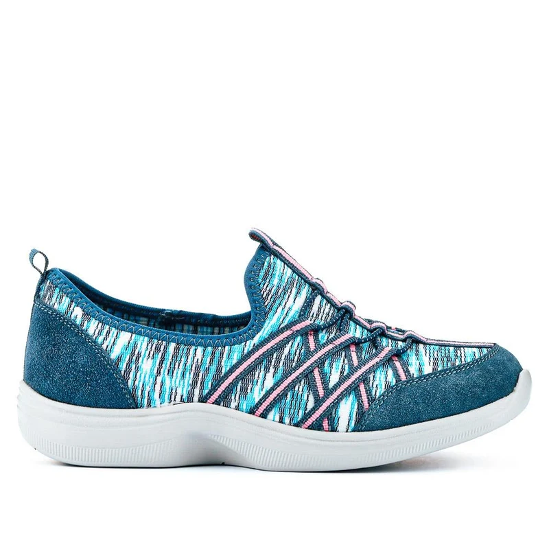Extra Wide Bungee Lace Trainers - BIYANKA / 325 098 - Denim