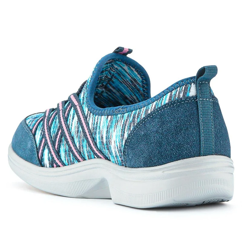 Extra Wide Bungee Lace Trainers - BIYANKA / 325 098 - Denim