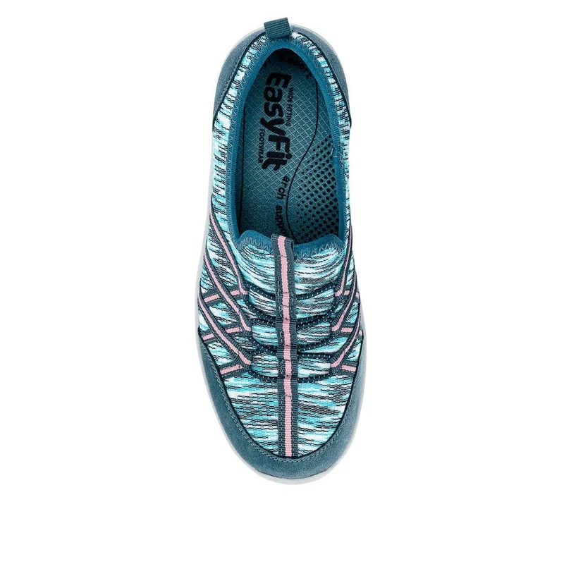 Extra Wide Bungee Lace Trainers - BIYANKA / 325 098 - Denim