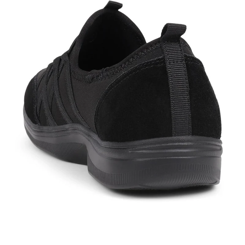 Extra Wide Bungee Lace Trainers - BIYANKA / 325 098 - Black