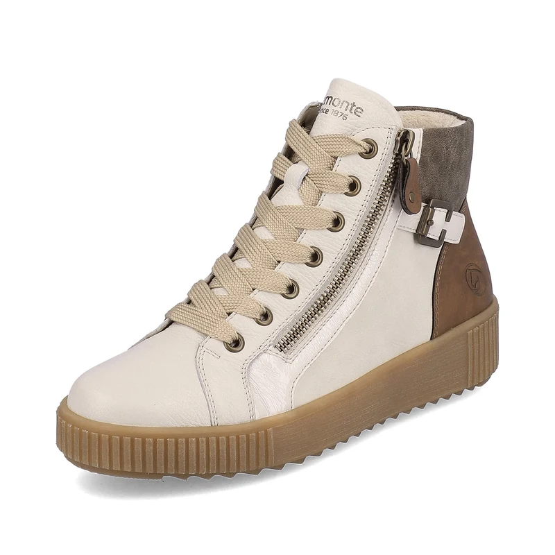 Remonte Modische High-Top-Sneaker für Damen – Weiß
