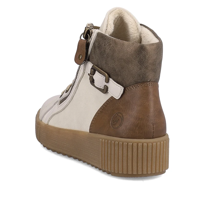 Remonte Modische High-Top-Sneaker für Damen – Weiß