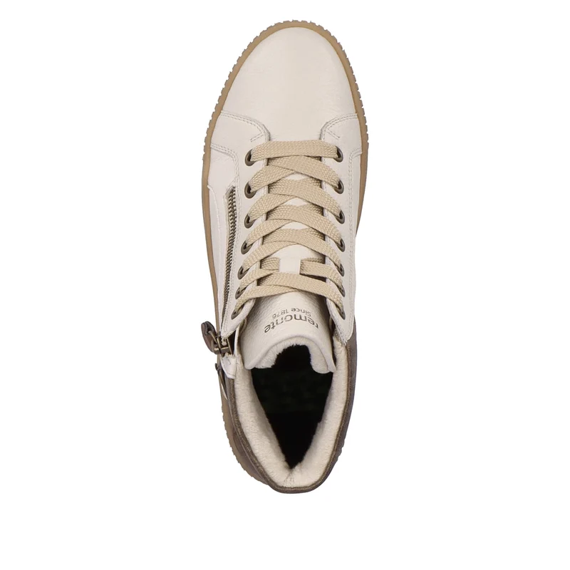 Remonte Modische High-Top-Sneaker für Damen – Weiß