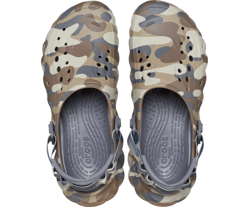 Crocs Unisex Echo Camo Redux Clog – Anthrazit