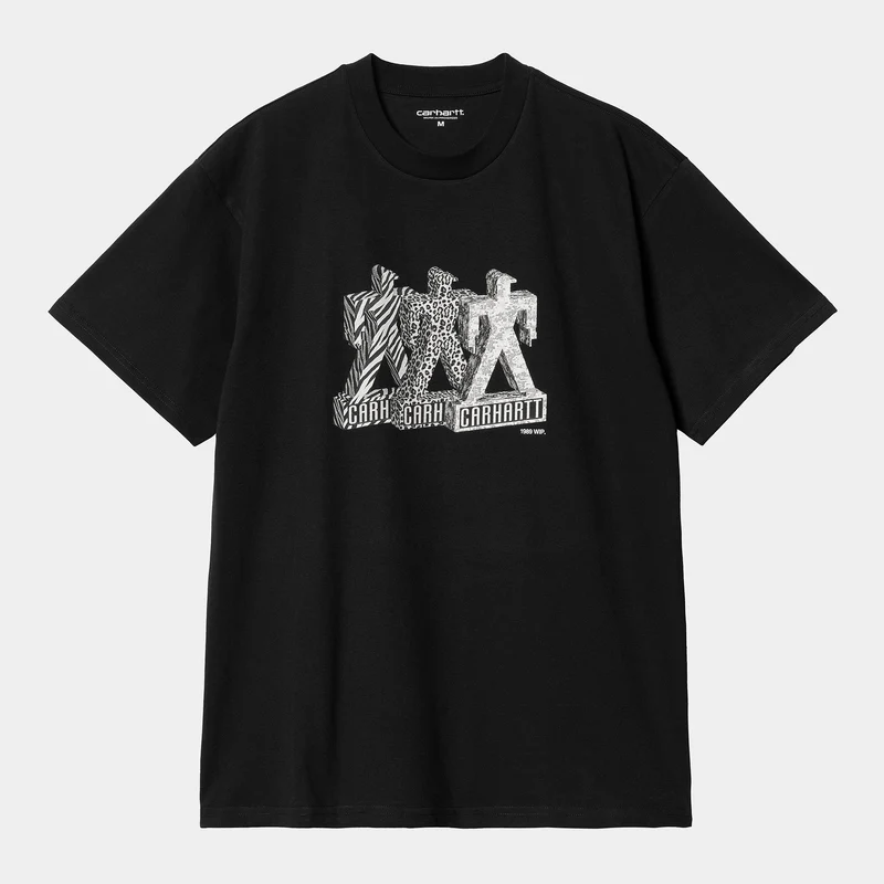 Carhartt WIP Herren Built Organic T-Shirt – Schwarz