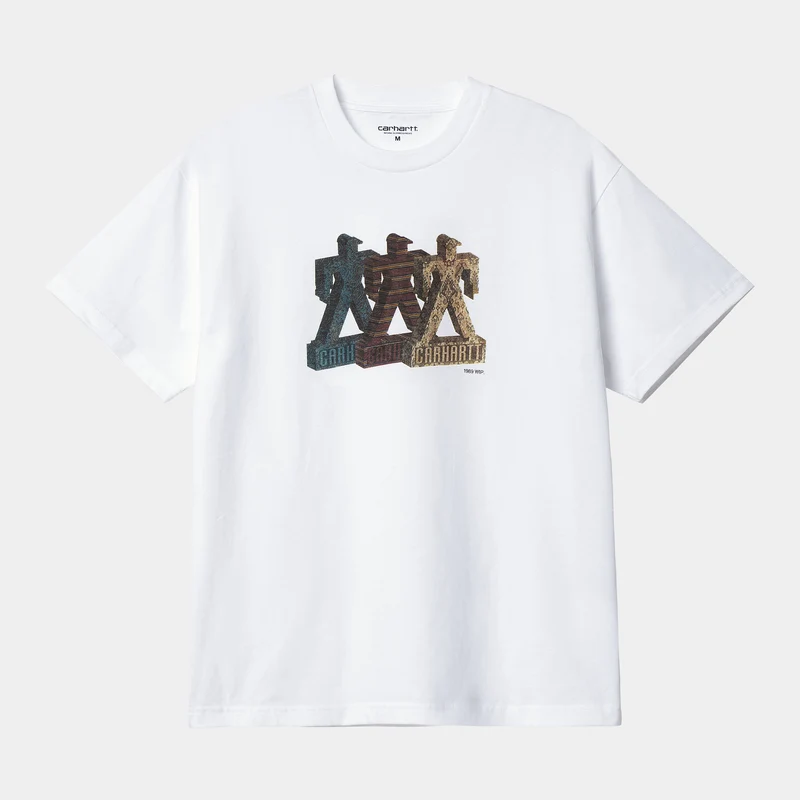 Carhartt WIP Herren Built Organic T-Shirt – Weiß