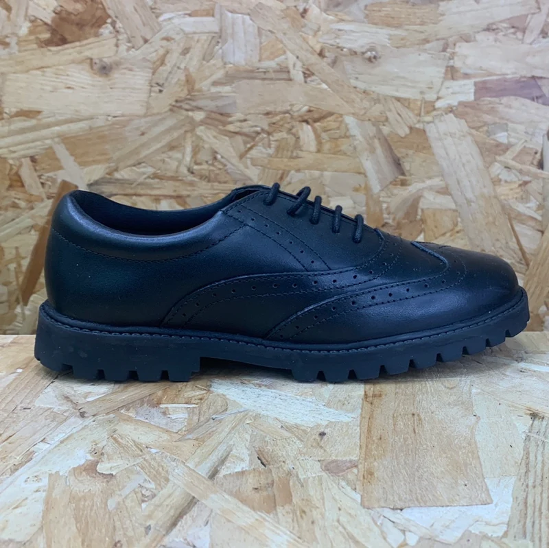 Term Sophia Brogue-Schuhe für Kinder aus Glattleder – Schwarz