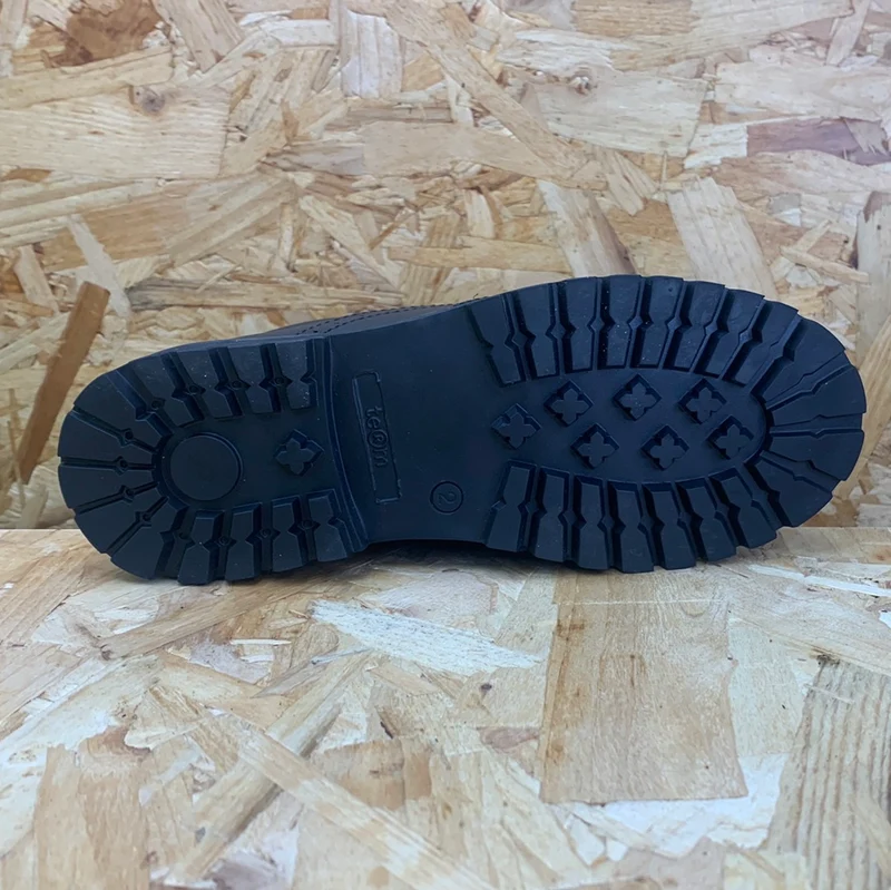 Term Sophia Brogue-Schuhe für Kinder aus Glattleder – Schwarz