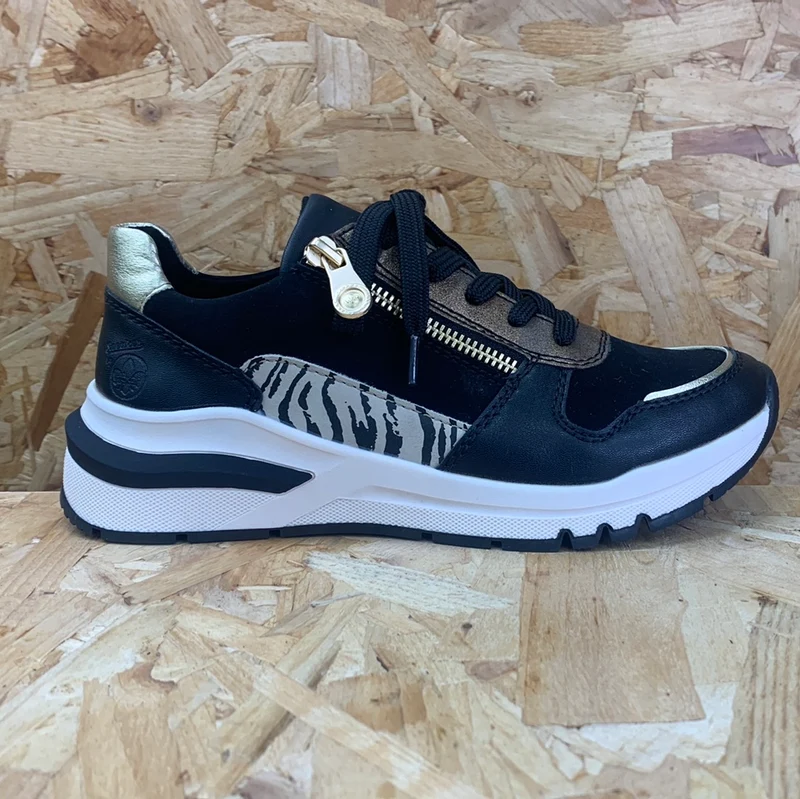 Rieker Mode-Sneaker für Damen – Schwarz