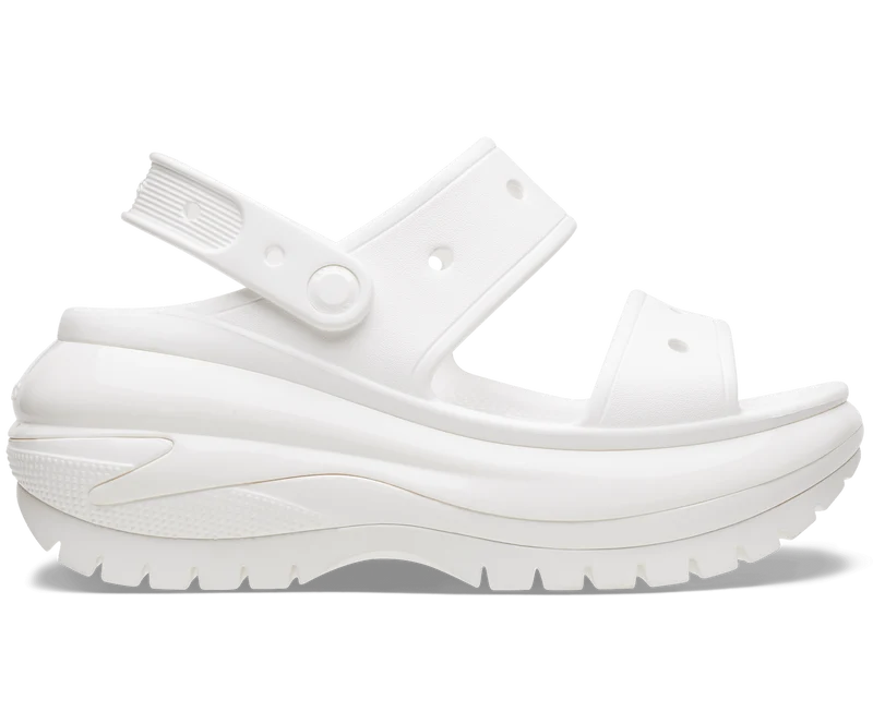 Crocs Unisex Mega Crush Sandale – Weiß