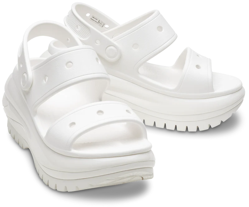 Crocs Unisex Mega Crush Sandale – Weiß