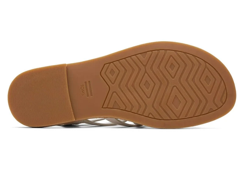 TOMS Sephina Ledersandale für Damen – Weiß