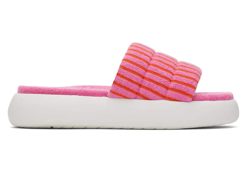 TOMS Alpargata Mallow Terry Pantoletten für Damen - Rosa
