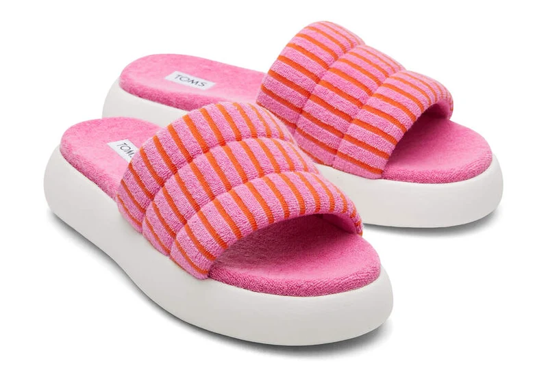 TOMS Alpargata Mallow Terry Pantoletten für Damen - Rosa