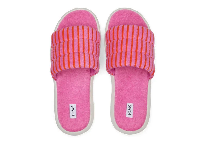TOMS Alpargata Mallow Terry Pantoletten für Damen - Rosa