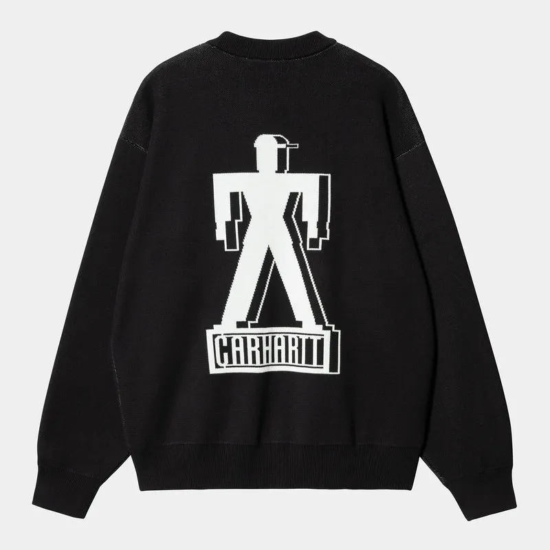 Carhartt WIP Gebautes Pullover-Oberteil für Herren – Schwarz
