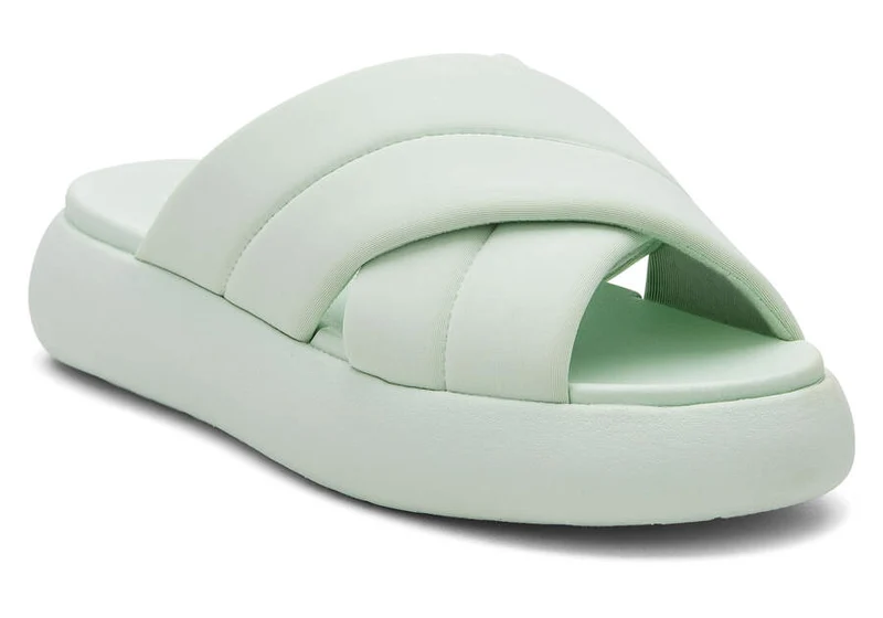 TOMS Damen Alpargata Mallow Crossover Repreve Slide - Mintgrün