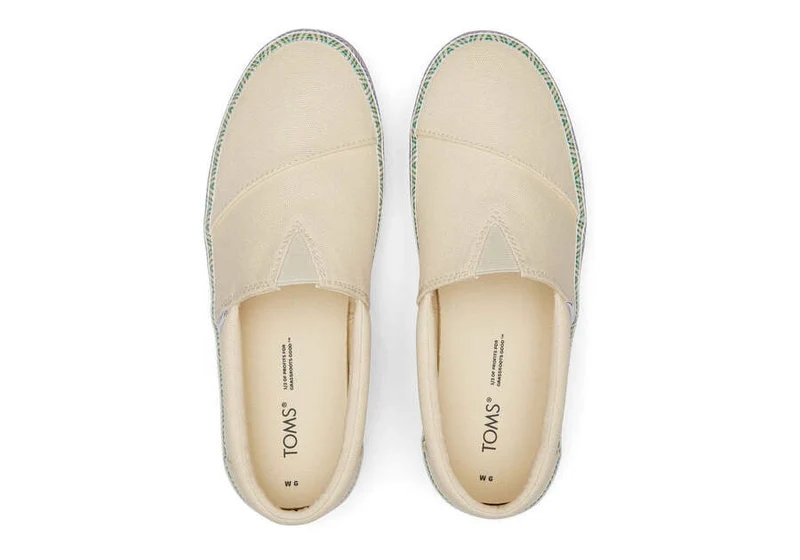 TOMS Alpargata Fenix ​​Plateau-Slip-on-Sneaker für Damen – Natur